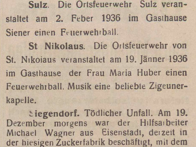 Feuerwehr St. Nikolaus, Feuerwehrball